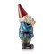12"H Outdoor Garden Gnome Yard Statue with Bird Accent — Whimsical Hand-Painted Décor for Lawn, Patio & Flower Beds — Multicolor Finish